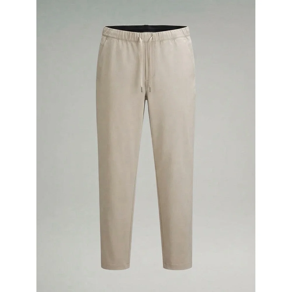 lululemon mens abc warpstreme pants Xl Beige Athletic XL Outdoor Gym Preppy Logo